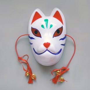 Фестивальна карнавальна маска в японському стилі Кіцуне